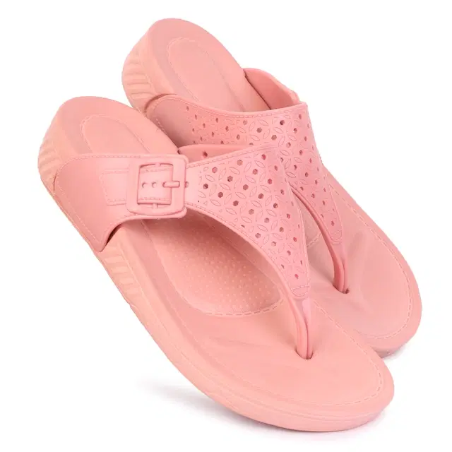Flipflops for Women (Peach, 5)