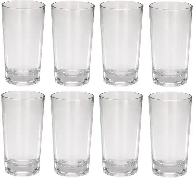 Liquor cum Cocktail Glasses, Transparent, 250 ml, Pack of 8
