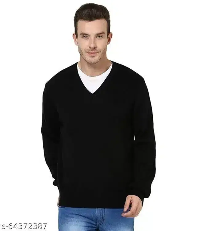 Sweater for Men (Black, L)