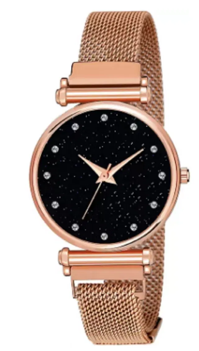 Analog Watch for Women & Girls (Rose Gold)