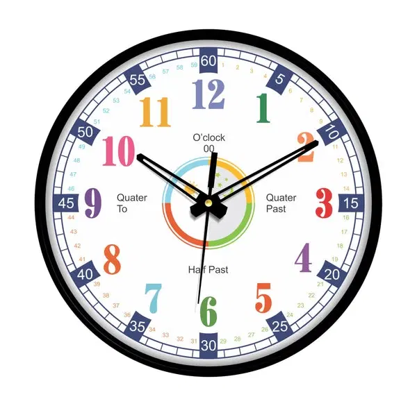 CAPIO Elegant White Analog Wall Clock, Plastic, 25x25 cm