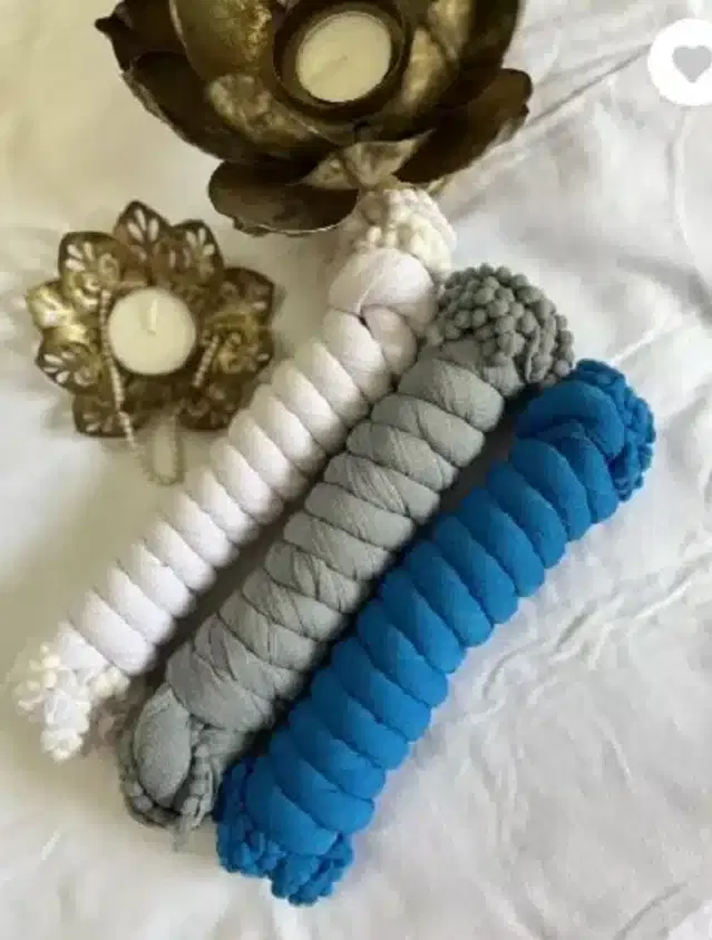 Dupatta for Women, Pack of 3 (Multicolor, 2 m)