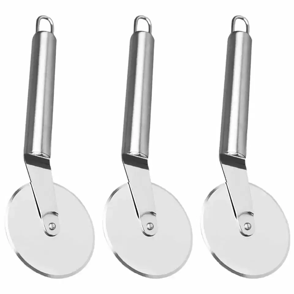 Oc9 Stainless Steel Pizza Cutter For Kitchen, Pack Of 3