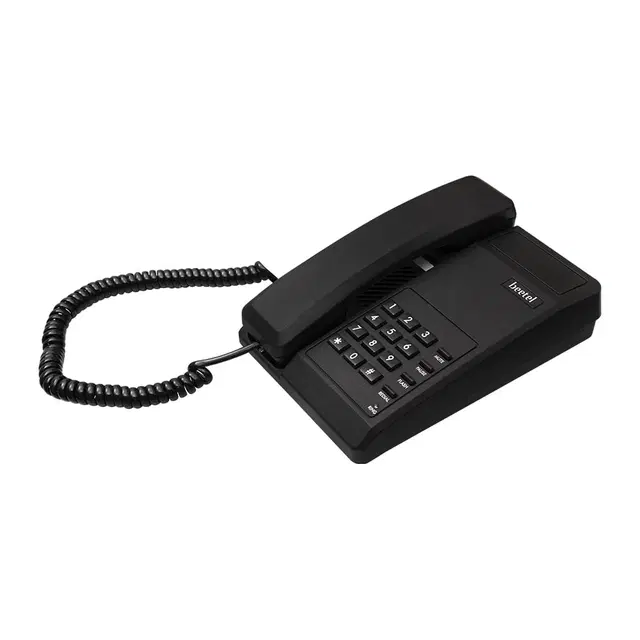 Beetel B11 Corded Landline Phone, Ringer Volume Control, Led For Ring Indication, Wall/Desk Mountable, Classic Design, Clear Call Quality, Mute/Pause/Flash/Redial Function (Made In India)(Black)(B11)