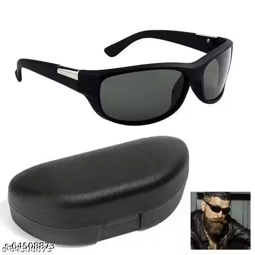 Sports UV Protected Sunglasses for Mens ,Black