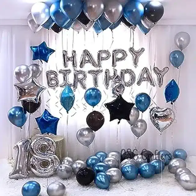 Birthday Decoration Kit, Multicolor, Set of 30