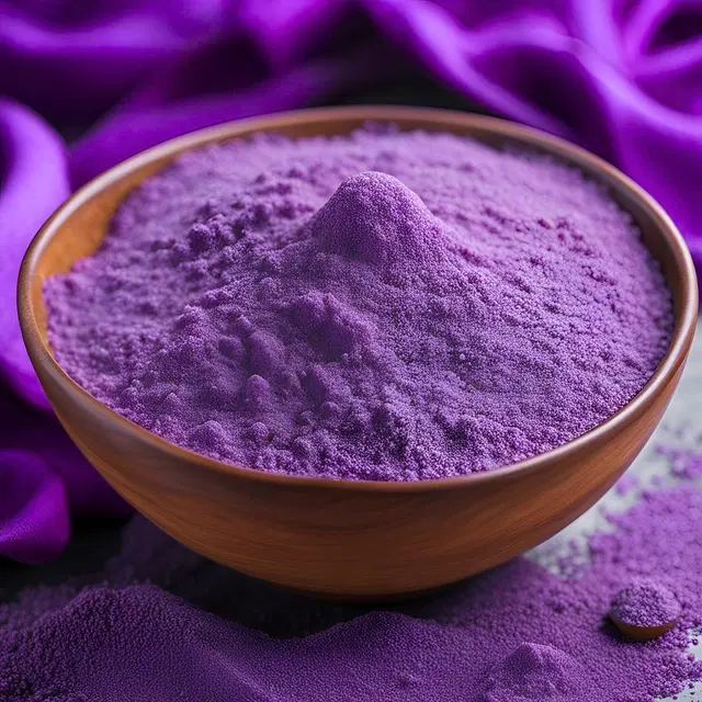 Bright Bloom Rangoli Powder for Diwali Floor Decoration, Purple, 100 g