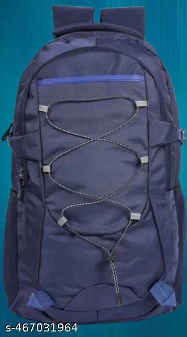 Nylon Backpack for Men & Women, Blue