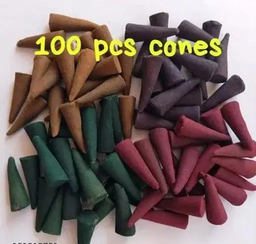 Mix 100 Pcs Fragrance Incense Cones