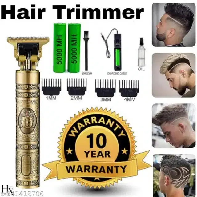 Buddha Style Trimmer for Men, Golden