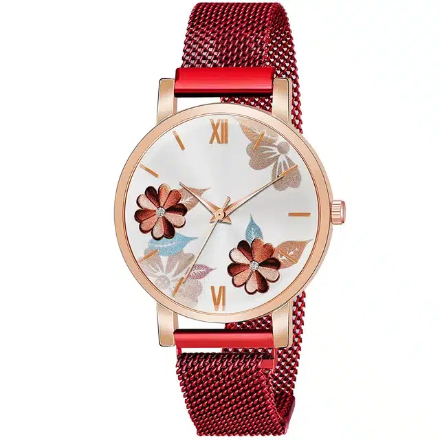 Analog Watch for Women (Red)
