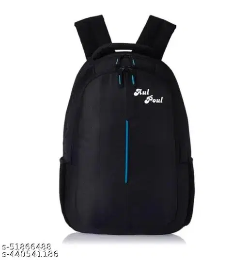 Polyester Backpack for Men & Women, Black
