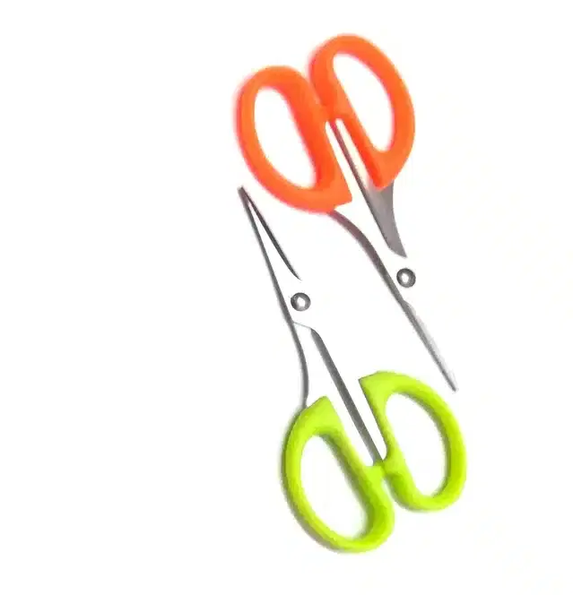 Nose Hair Cutting Scissors for Men & Women, Multicolor, Pack of 2