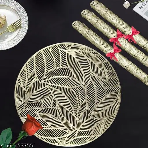 KANUSHI Industries® PVC Plats Mats for Dining Table(RK-DINING-MATS-M-74-4PC)