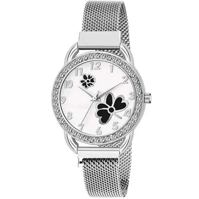 Analog Watch For Womens (Silver) (WS-278)