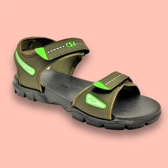 Sandals for Men (Olive, 6)