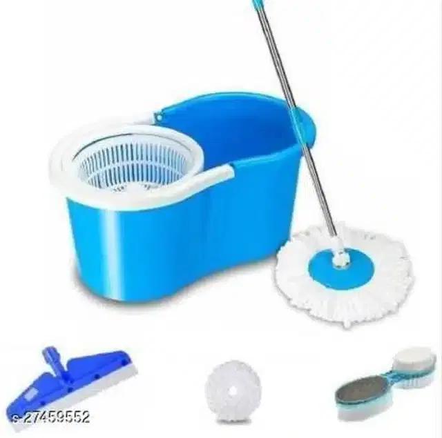 Spin Bucket Mop with Accessories, Assorted, Set of 3