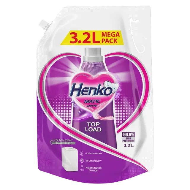 Henko Matic Top Load Liquid Detergent 3.2 L (Refill)