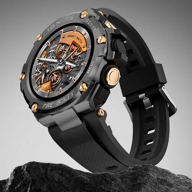 Fire-Boltt Assault Rugged Smartwatch – 1.5" HD Display, Bluetooth Calling, 600mAh Battery, Compass, Heart Rate & SpO2 Monitoring, 7-10 Days Battery Life