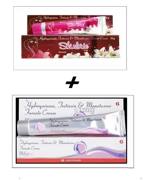 Combo of Skinbrite, 15 g & Glenmark Melnor, 20 g Face Creams, Set of 2