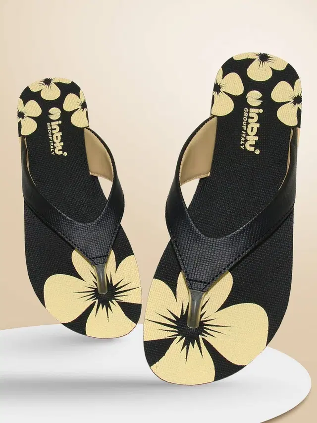 Inblu Casual Flip Flops (Black, 36 Euro, 36 Euro)