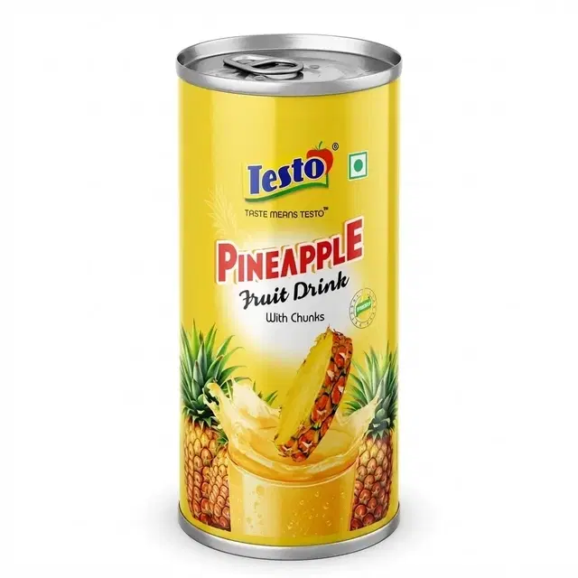 Testo Pineapple Fruit Drink With Chunks 180 ml