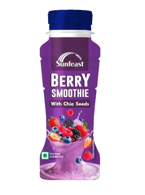 Sunfeast Berry Smoothie With Chia Seeds 160 ml