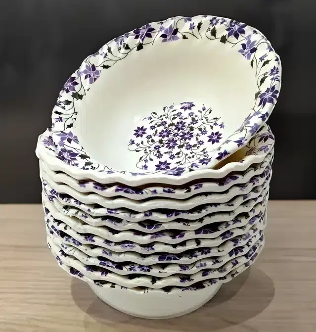 Melamine Snacks & Dessert Bowl Set, Multicolor, Pack of 12