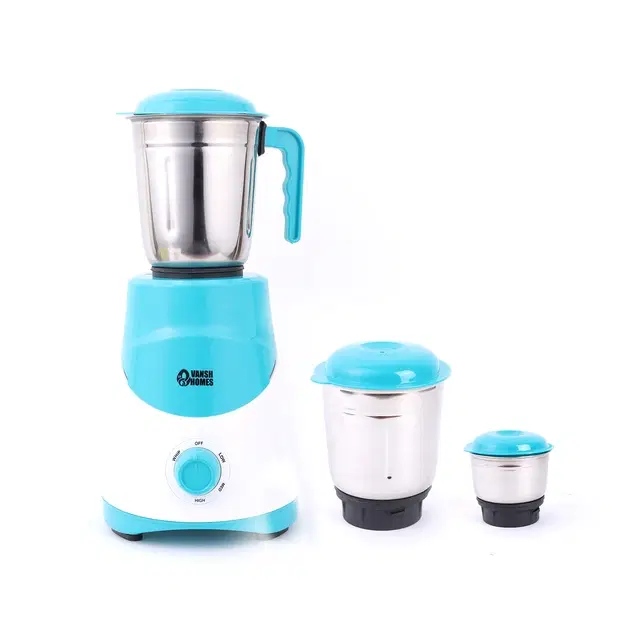 Plastic Mixer Grinder with 2 Jar, Sky Blue (550 W)