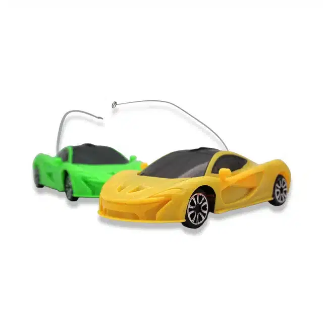 LAZYwindow Rechargeable Remote Control Racing Car for Kids, Multicolor, Pack of 2