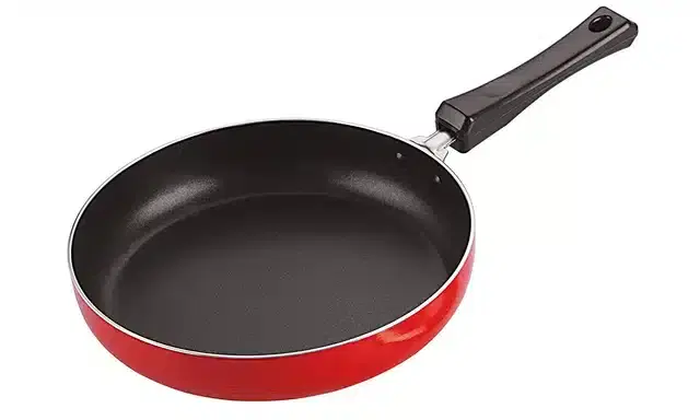 Aluminium Non-Stick Fry Pan, Red & Black, 1.1 L