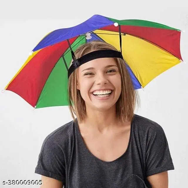 Polyester Head Umbrella, Multicolor