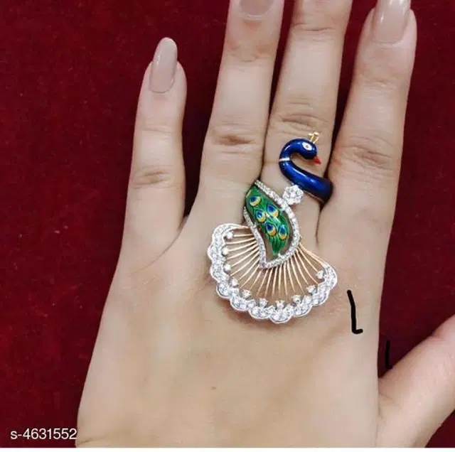 Alloy Ring for Women (Multicolor)