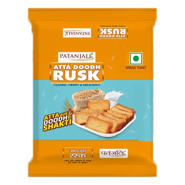 Patanjali Atta Doodh Rusk 182 g
