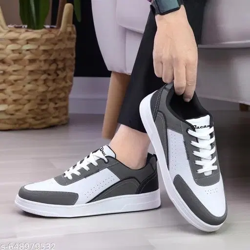 Casual Sneakers for Men (Grey, IND-6)