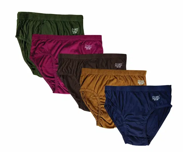 Solid Mid Rise Briefs for Women, Pack of 5 (Multicolor, XS)