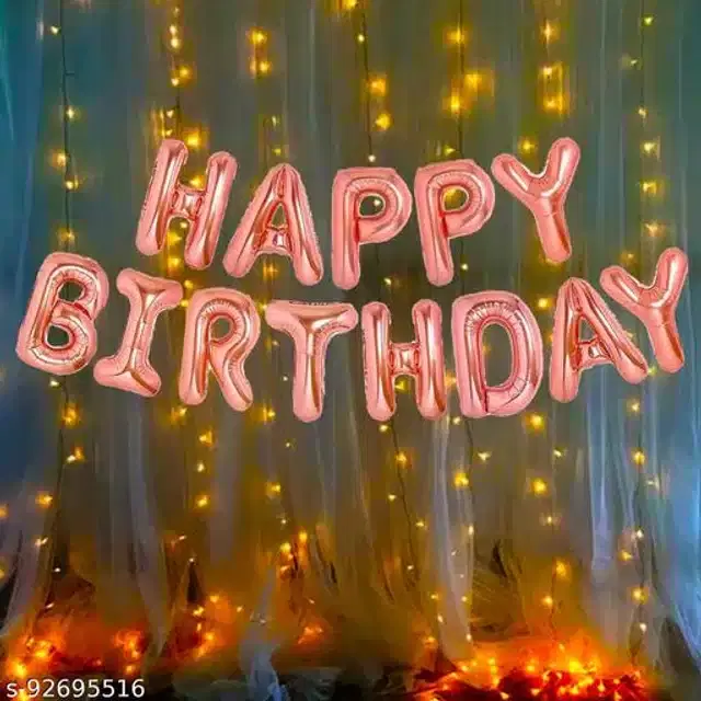 Birthday Party Decoration Kit, Multicolor, Set of 2
