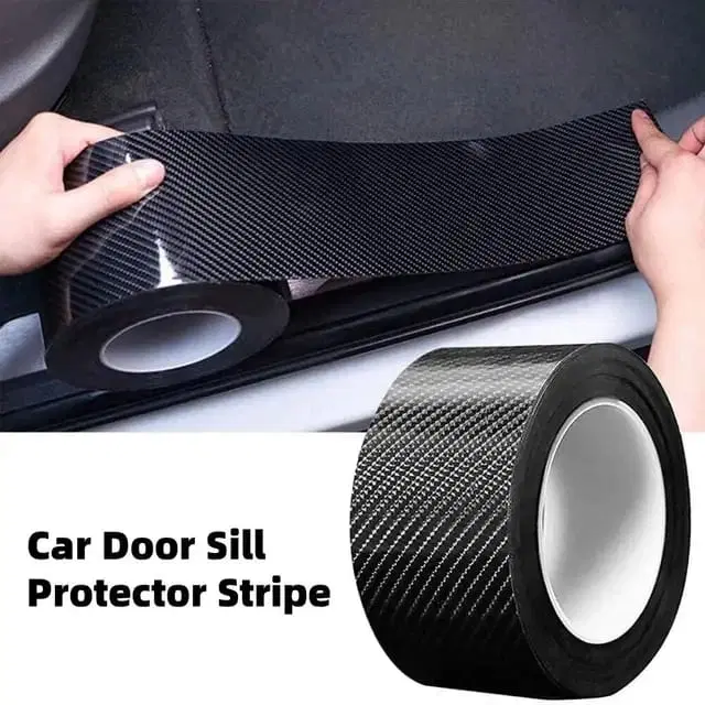 Carbon Fiber 5D Car Door Sill Anti Scratch Tape, 5 m
