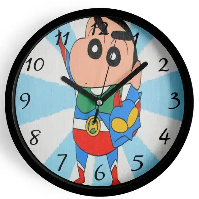 Shinchan Analog Wall Clock, Multicolor, 7 Inches