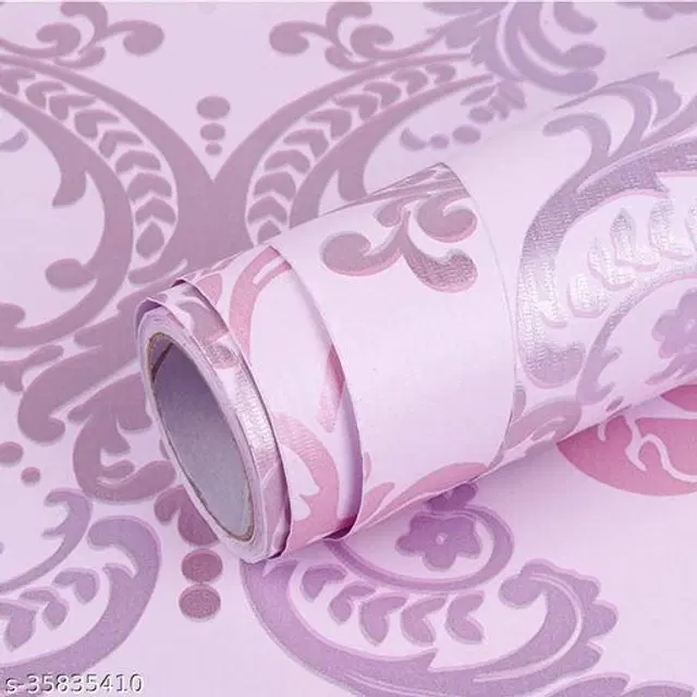 Bliss Vinyl Wallpaper for Home, Pink, 45x250 cm