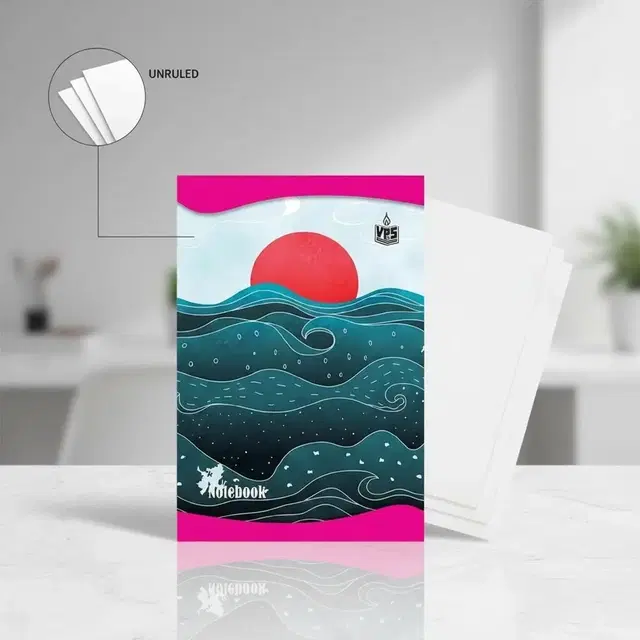 VPS A4 Plain Notebook, 340 Pages, Pack of 1