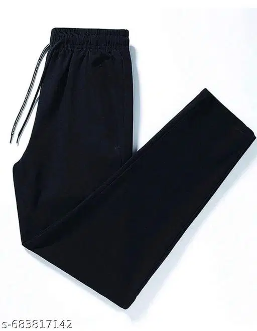 Cotton Pants for Men, Black (28)