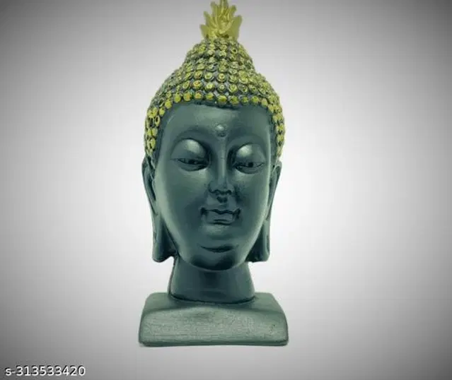 Lord Gautam Buddha Head Idol, Multicolor