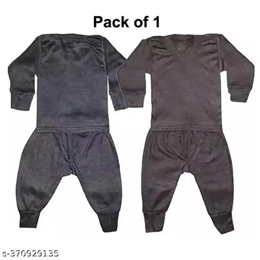 Woolen Thermal Set for Kids (Multicolor, 0-3 Months)