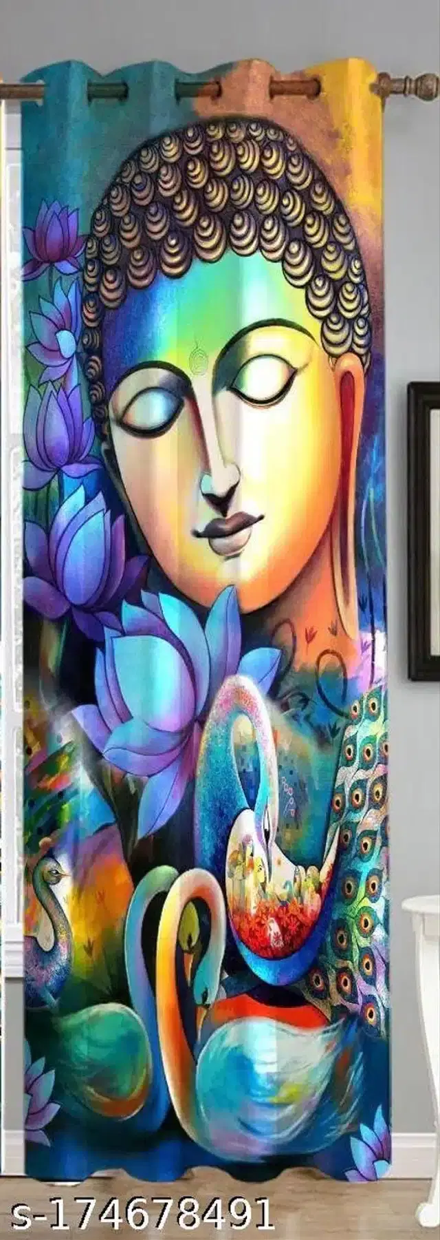 Curtains for Door, Multicolor, 5 Feet