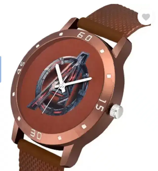 Unisex Analog Watch (Brown)