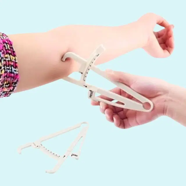 Lightweight Eco-Friendly Body Fat Measuring Caliper, Multicolor, Pack of 1