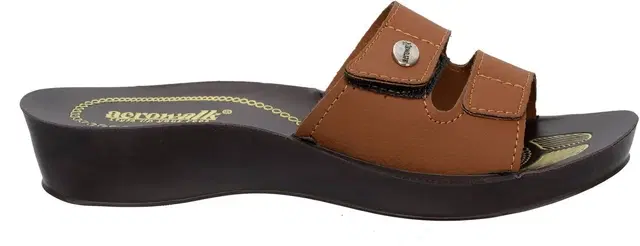 aerowalk Sandals for Women (Tan, 5)