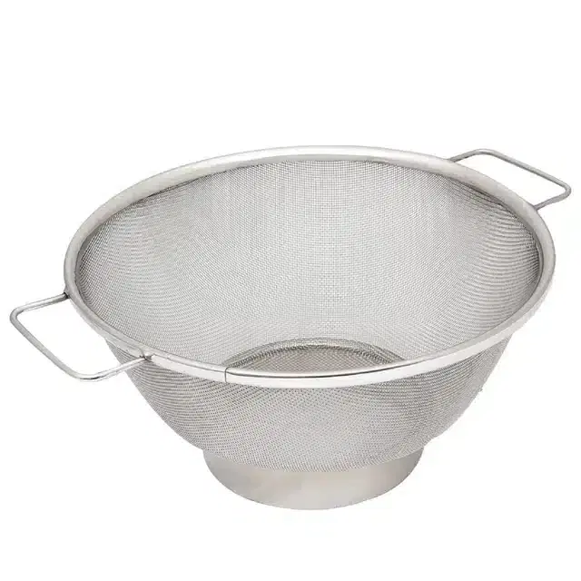 Multipurpose Stainless Steel Colander for Washing, Silver