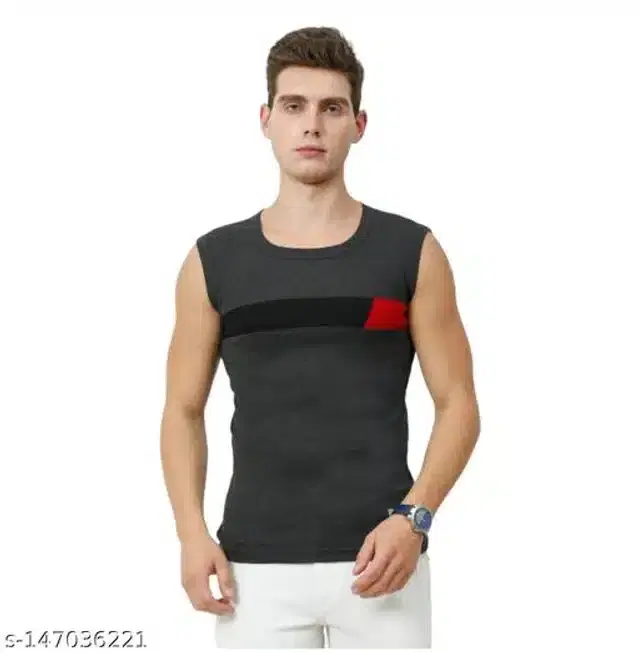 Gym Vests for Men (Dark Grey, XS)